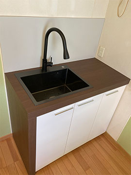 治療室の手洗い場